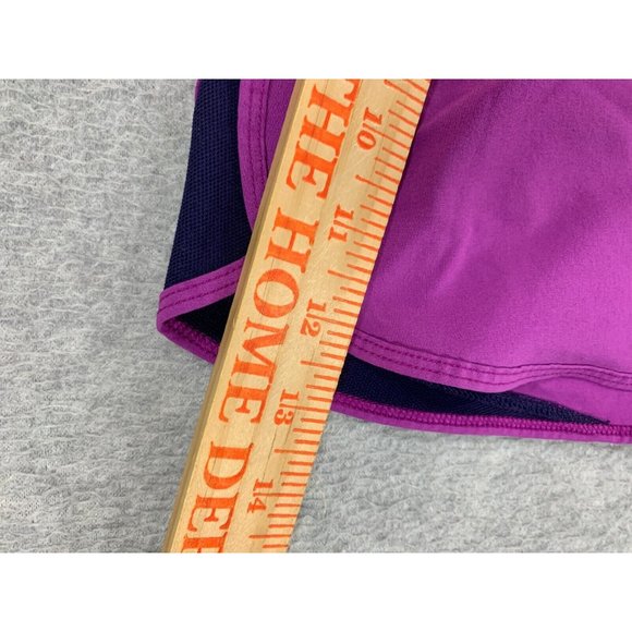 Nike Dri Fit Compression Lined Shorts Skirt (Women's Large) Purple - Picture 9 of 10